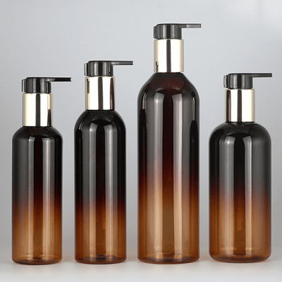 Bottiglia 7.4oz 13.5oz dell'erogatore dello sciampo della pompa di Amber Lotion Shower Conditioner Plastic
