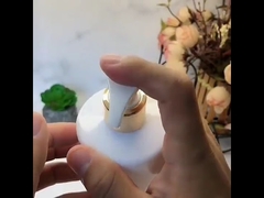 500 ml Pompa di alluminio Bottiglia di shampoo di plastica Bottiglia di lavaggio del corpo bianca