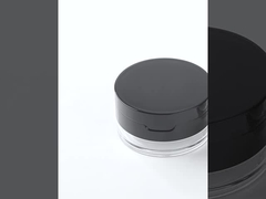 20g di plastica trasparente di potenza libera di finitura potenza cosmetica vaso con coperchio a specchio